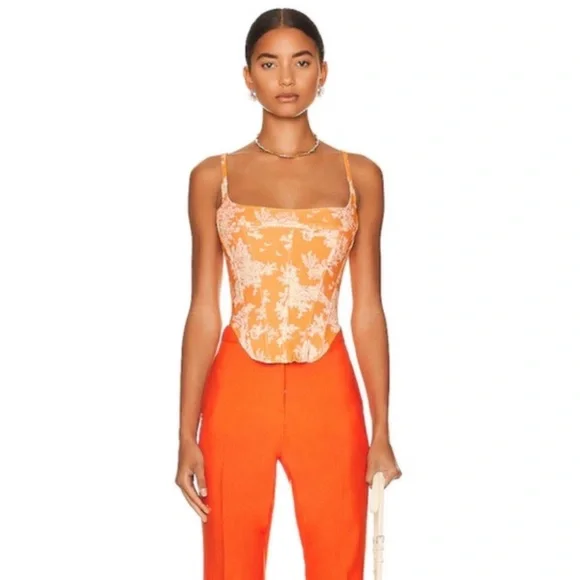 Miaou Venus Corset in Clementine Toile, Size L, NWOT - Picture 1 of 9